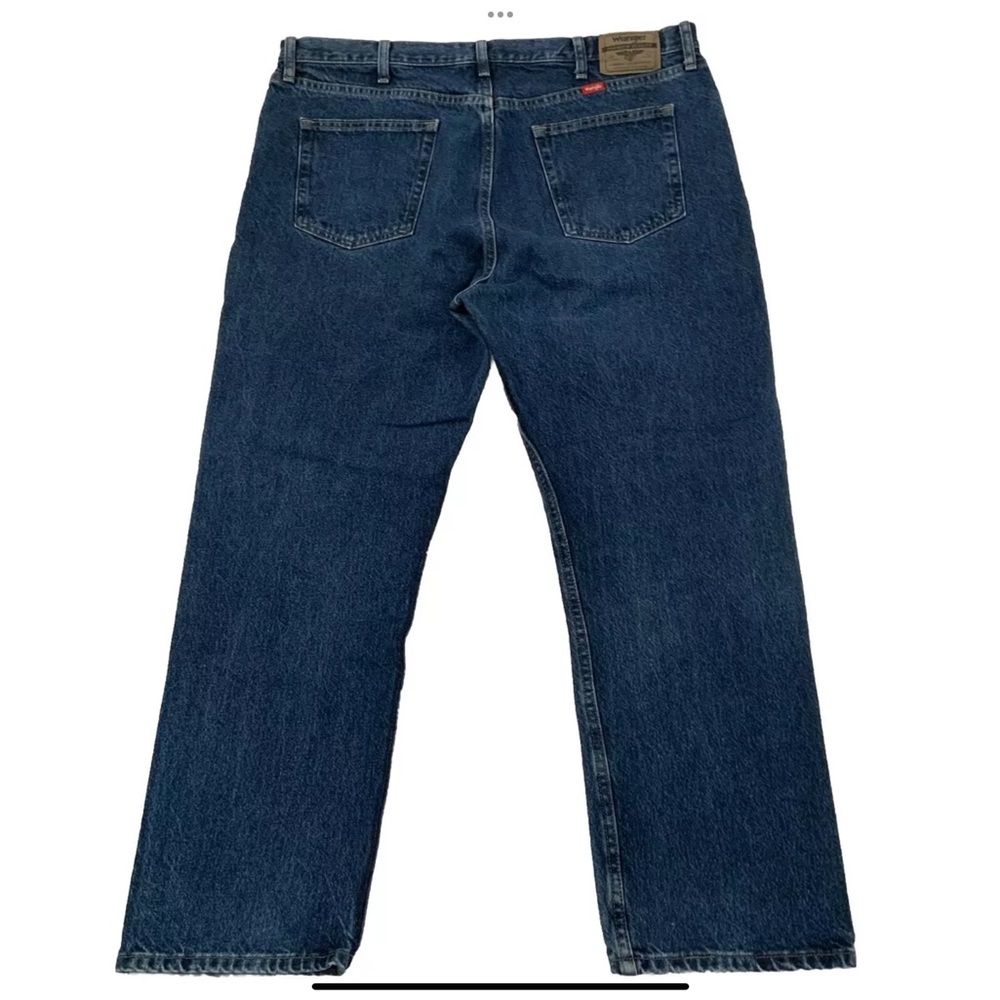Wrangler Straight Leg Denim Jeans Size 42x30 Regular Fit Medium Wash